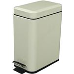 ダストボックスフォッサ ホワイト白 LFS-076IV【ペダル式ふた付きごみ箱】