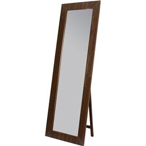 スタンドミラー 全身姿見鏡 バウム 飛散防止フィルム加工 高さ155cm 木製 TSM-531WAL