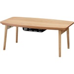 リビングこたつテーブル(フォールディングコタツ)  【Elfi】エルフィ  長方形(90cm×50cm)   Elfi90OAK