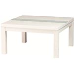 リビングこたつテーブル 【ratio】レシオ 正方形(75cm×75cm) 木製/強化ガラス製 750WH ホワイト(白)
