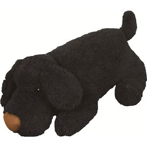 ドッグ (犬型)抱き枕/ノルフィー ドールクッション ぬいぐるみ 全長約60cm GLS-105BK ブラック (黒)
