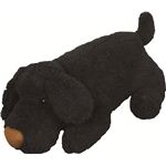 ドッグ (犬型)抱き枕/ノルフィー ドールクッション ぬいぐるみ 全長約60cm GLS-105BK ブラック (黒)