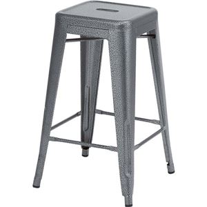 クレールハイスツール スチール製 高さ66cm スタッキング可 PC-132BK ブラック(黒)