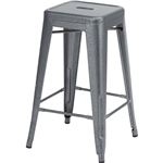 クレールハイスツール スチール製 高さ66cm スタッキング可 PC-132BK ブラック(黒)