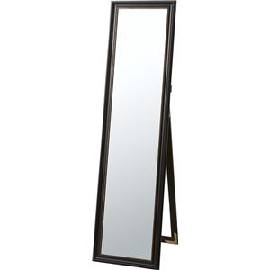 スタンドミラー 全身姿見鏡 ハウエル 飛散防止フィルム加工 高さ146cm TSM-32BK ブラック(黒)