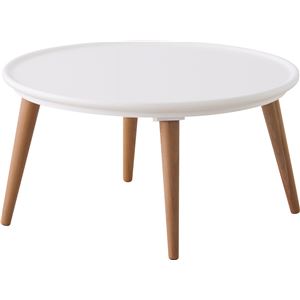 トレー型リビングこたつテーブル 【Sara】サラ 丸型(75cm) 本体 木製 サラ750