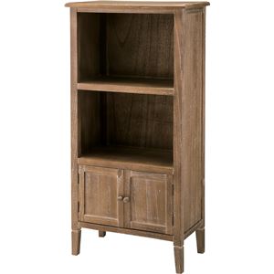 収納棚(トールシェルフ)  【AuBE】オーブ  木製(天然木)  2段  幅55cm   COD-459BR  ブラウン  【完成品】