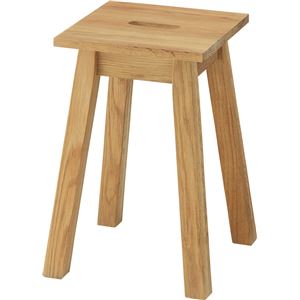 角スツール 【Hafen】ハーフェン 木製 MTK-521NA ナチュラル 【完成品】