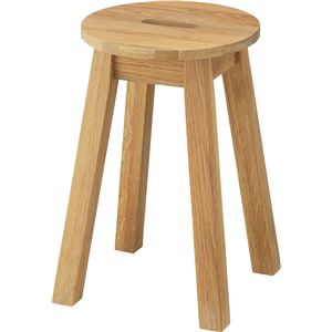 丸スツール 【Hafen】ハーフェン 木製 MTK-522NA ナチュラル 【完成品】