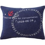 プリントクッション 【アンカー】 長方形 59cm×44cm ［インテリア雑貨］ TTC-102BL ブルー (青)