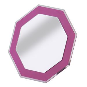 八角形ミラー スチロール樹脂 AHK-920547 ピンク 