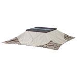 薄掛けこたつ布団 長方形 (190cm×230cm) コットン (綿)/麻入り boader KK-112