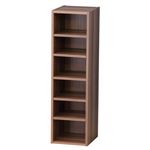 多目的マルチラック (コンビネーションラック) 幅25cm×奥行27.5cm×高さ87cm MR-FR-2BR ブラウン