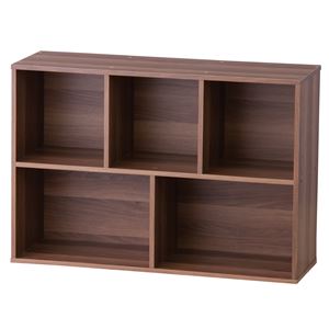 マルチラックワイド (コンビネーションラック) 幅60cm×奥行27.5cm×高さ87cm MR-WD-2BR ブラウン