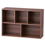 マルチラックワイド (コンビネーションラック) 幅60cm×奥行27.5cm×高さ87cm MR-WD-2BR ブラウン
