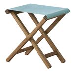 折りたたみ椅子(スツール) 【Patio】パティオ 木製(アカシア) NX-602BL ブルー(青) 【完成品】