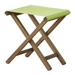 折りたたみ椅子(スツール) 【Patio】パティオ 木製(アカシア) NX-602GR グリーン(緑) 【完成品】