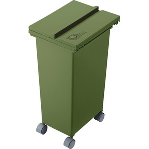 ダストボックス キャスター付き 20L 〔ふた付きごみ箱〕東谷 RSD-114GR グリーン(緑)