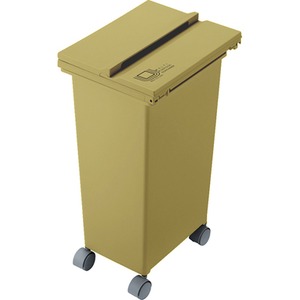 ダストボックス キャスター付き 20L 〔ふた付きごみ箱〕東谷 RSD-114YE イエロー(黄)