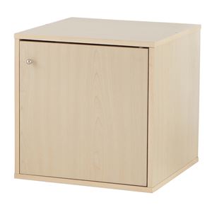 扉付きラック/ユニットBOX1D (コンビネーションラック) 幅39cm×高さ39cm UNB-1D-1NA ナチュラル