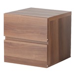 ユニットBOXラック (コンビネーションラック) 2段 引き出し付き 幅39cm×高さ39cm UNB-2SD2BR ブラウン