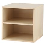 ユニットBOXラック  (コンビネーションラック) 2段 幅39cm×高さ39cm UNB-2S-1NA ナチュラル