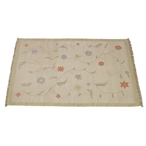 ラグマット 長方形(160cm×230cm) ウール コットン WE-131