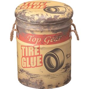 ペール缶スツール(収納付きスツール) スチール ［インテリア家具］ JAM-231C