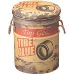 ペール缶スツール(収納付きスツール) スチール ［インテリア家具］ JAM-231C