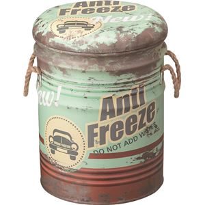 ペール缶スツール(収納付きスツール) スチール ［インテリア家具］ JAM-231D