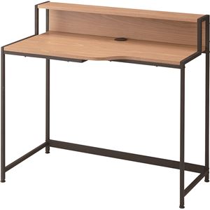 フィル  デスク  スチール  棚収納付き  幅100cm×奥行50cm×高さ89cm(天板72cm)   PT-903BK  ブラック(黒)