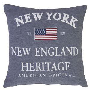 プリントクッション 【USA】 正方形 45cm×45cm コットン (綿)入り ［インテリア雑貨］ TTC-110A