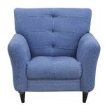 ジーンズソファー 1人掛け 肘付き 【Lundy】ランディ ロータイプ使用可 NS-523