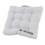シートクッション コットン (綿)製 35cm×35cm LFS-296WH ホワイト (白)