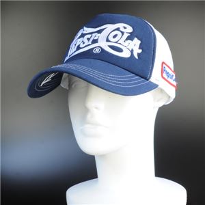 ペプシ 帽子 ハーフメッシュキャップ ホワイト