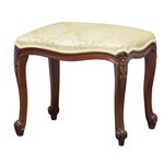 アンティーク調スツール(ドレッサースツール) 【フランシスカ】 木製 猫足 【完成品】
