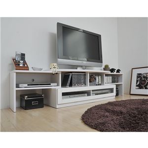 ワイド伸縮テレビラック tv-335-wh