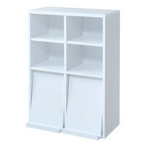 6BOXシリーズ フラップ2枚扉オープン fr-048-wh
