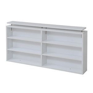 1cmピッチ大収納ラック120幅 上置 yh-113r-wh