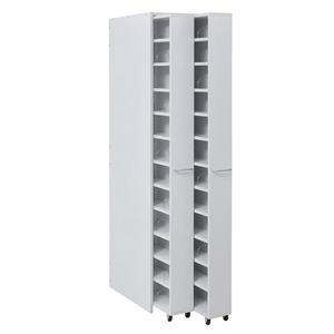 1cmピッチ隙間収納 D59.5用 2連 収納BOXセット yh-201set2wh 〔すきま収納〕