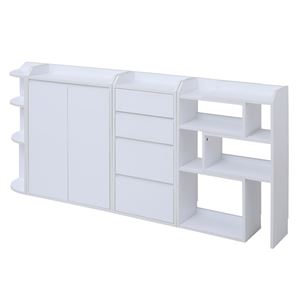 カウンター下収納 フルセット YHK-0204fullset-WH