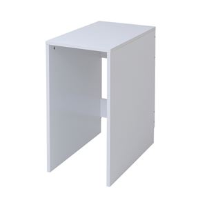 1cmピッチ隙間収納 収納BOX ロータイプ D59.5用 2連 YHK-0211-WH 〔すきま収納〕