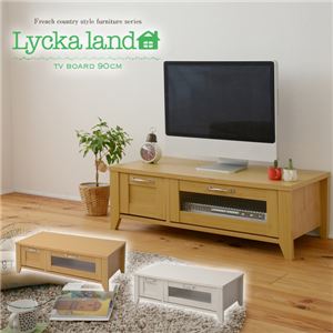 Lycka land ローボード（テレビ台/テレビボード） 90cm幅 FLL-0030-NA ナチュラル