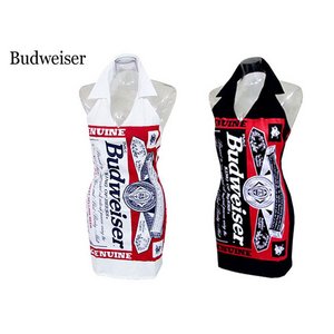 Budweiser バドガールＶネック襟付ワンピース ホワイトXLサイズ