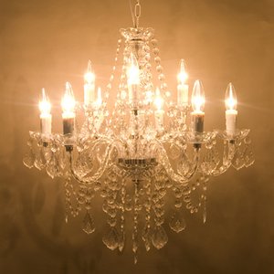 取付簡単♪豪華でアンティーク調☆シャンデリア９灯♪Chateau (シャトー）♪クリアー♪