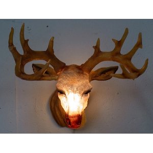  yDEER HEAD WALL LAMPz摜R