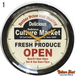 【ドーム型掛け時計☆全8柄に！日本製ムーブメント使用☆ウォールクロック★セットがお得】WALL CLOCK/1.クローム/OPEN