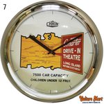 【ドーム型掛け時計☆全8柄に！日本製ムーブメント使用☆ウォールクロック★セットがお得】WALL CLOCK/7.クローム/DRIVE-IN