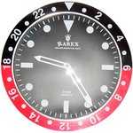 ラリックスウォールクロック【RAREX WALL CLOCK】/ブラック＆レッド（赤）