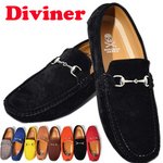 【DIVINER】ビットドライビングシューズ/ブラック約25.5〜26cm